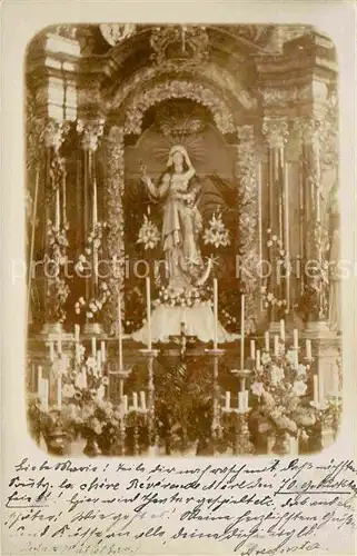 AK / Ansichtskarte Offenburg Altar Heiligenfigur Kirche Kat. Offenburg