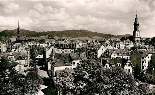 AK / Ansichtskarte Offenburg Stadtbild mit Kirche Kat. Offenburg