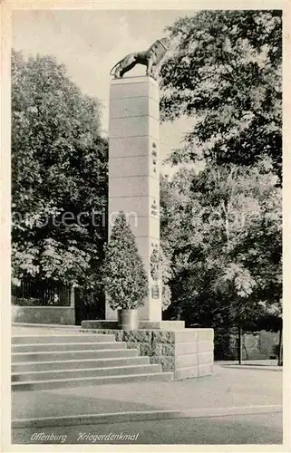 AK / Ansichtskarte Offenburg Kriegerdenkmal Kat. Offenburg