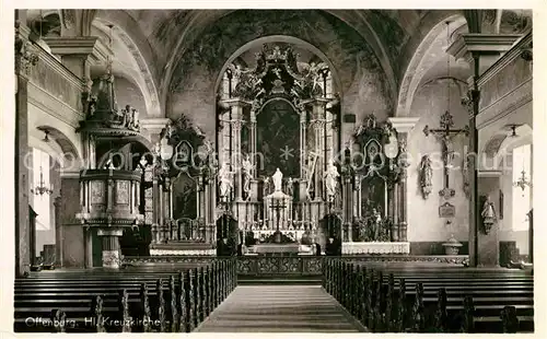 AK / Ansichtskarte Offenburg Heilig Kreuzkirche Innenansicht Altar Kat. Offenburg