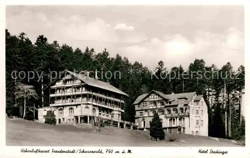 AK / Ansichtskarte Freudenstadt Hotel Stockinger Hoehenluftkurort im Schwarzwald Kat. Freudenstadt