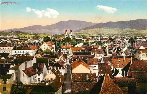 AK / Ansichtskarte Offenburg Blick ueber die Stadt zum Schwarzwald Kat. Offenburg