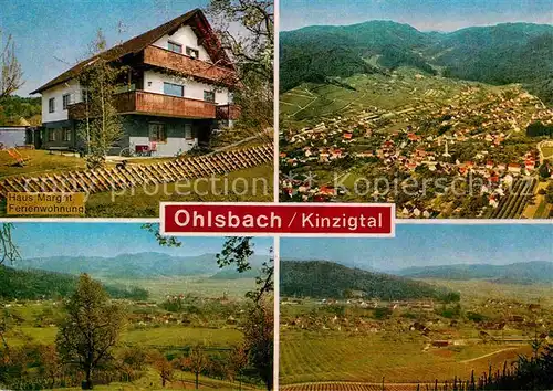 AK / Ansichtskarte Ohlsbach Haus Margrit Ferienwohnung Landschaftspanorama Schwarzwald Kat. Ohlsbach Kinzigtal