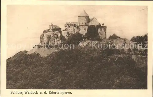 AK / Ansichtskarte Waldeck Edersee Schloss Kat. Edertal