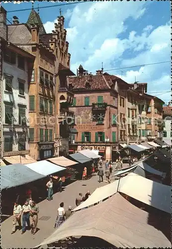 AK / Ansichtskarte Bolzano Piazza Erbe Kat. Bolzano