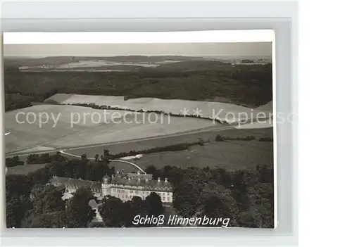 AK / Ansichtskarte Brakel Westfalen Schloss Hinnenburg Fliegeraufnahme Kat. Brakel