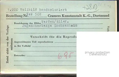 AK / Ansichtskarte Verden Aller Jugendherberge Sachsenhain Kat. Verden (Aller)
