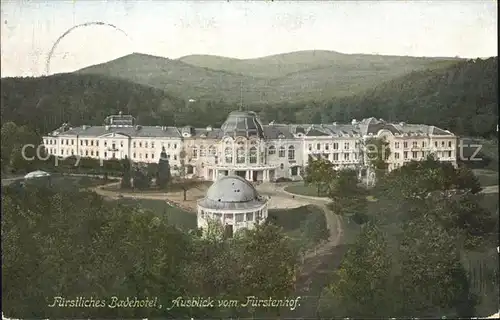 AK / Ansichtskarte Bad Wildungen Fuerstliches Badehotel Ausblick vom Hotel Fuerstenhof Kat. Bad Wildungen