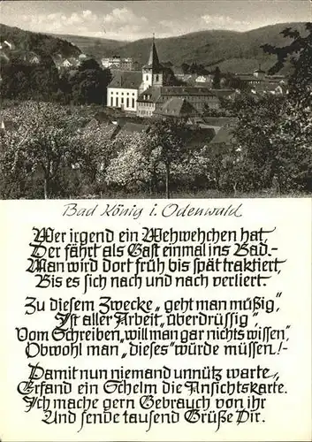AK / Ansichtskarte Bad Koenig Odenwald Teilansicht Kirche