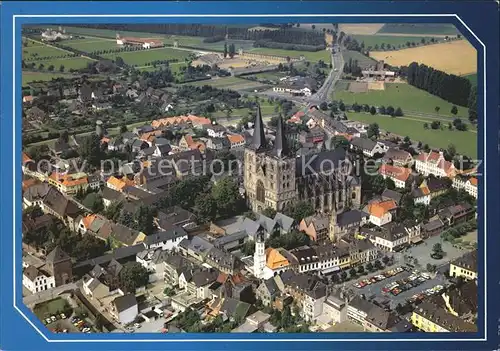 AK / Ansichtskarte Xanten Dom Roemisches Amphitheater Fliegeraufnahme Kat. Xanten