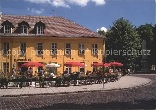 AK / Ansichtskarte Rheinsberg Ratskeller Restaurant Kat. Rheinsberg