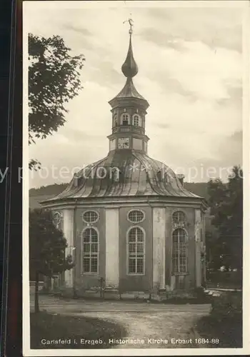 AK / Ansichtskarte Carlsfeld Erzgebirge Historische Kirche 17. Jhdt. Kat. Eibenstock