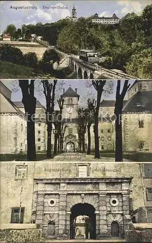 AK / Ansichtskarte Augustusburg Schloss Drahtseilbahn Kat. Augustusburg