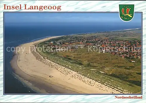 AK / Ansichtskarte Langeoog Nordseebad Fliegeraufnahme Nordseeinsel Kat. Langeoog