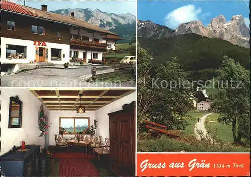 AK / Ansichtskarte Graen Tirol Fremdenheim Eafeluise Haus Wanderweg Alpenblick Kat. Graen