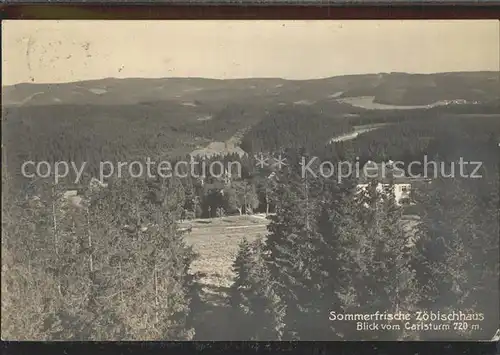 AK / Ansichtskarte Bad Reiboldsgruen Blick vom Carlsturm auf das Zoebischhaus Kat. Auerbach