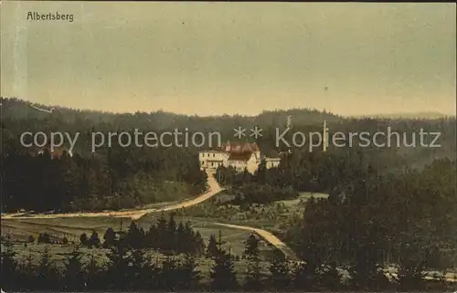 AK / Ansichtskarte Albertsberg Panorama mit Heilstaette Kat. Schwarzenbach a.d.Saale