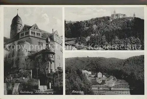 AK / Ansichtskarte Rochsburg Schloss Muldetal Amerika Kat. Lunzenau