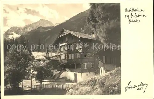 AK / Ansichtskarte Breitlahner Haus im Zillertal Kat. Oesterreich