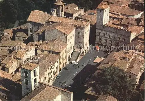 AK / Ansichtskarte Todi Piazza del Popolo veduta aerea