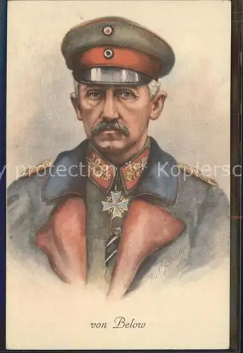 AK / Ansichtskarte Militaria Generaele Stab Deutschland von Below Rudolf Schneider / Militaria /