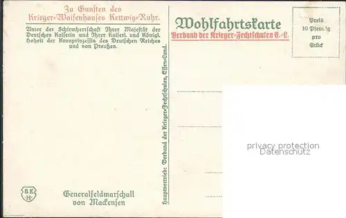 AK / Ansichtskarte Militaria Generaele Stab Deutschland Generalfeldmarschall von Mackensen Feldstecher orden  / Militaria /