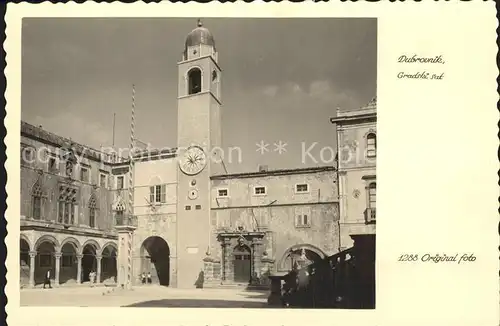 AK / Ansichtskarte Dubrovnik Ragusa Gradski sat Glockenturm Kat. Dubrovnik