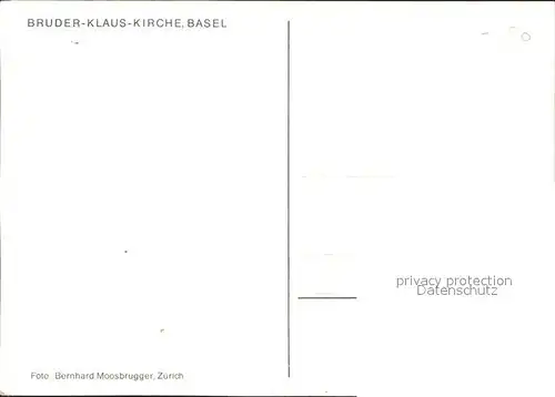 AK / Ansichtskarte Basel BS Bruder Klaus Kirche Kat. Basel