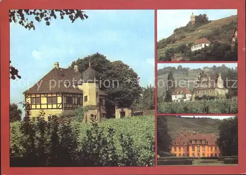 AK / Ansichtskarte Radebeul Schloss Hofloessnitz Jakobstein Bennoschloesschen Schloss Wackerbarths Ruhe Kat. Radebeul