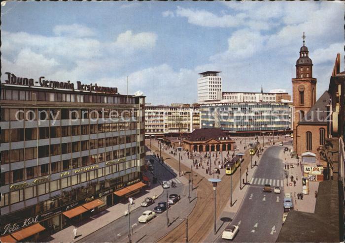 AK / Ansichtskarte Frankfurt Main Hauptwache Katharinenkirche ...