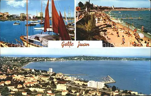 AK / Ansichtskarte Golfe Juan Port Plage Rade Bateaux Kat. Antibes