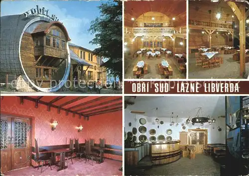 AK / Ansichtskarte Lazne Libverda Restaurace Obri sud Riesenfass Restaurant Kat. Bad Liebwerda