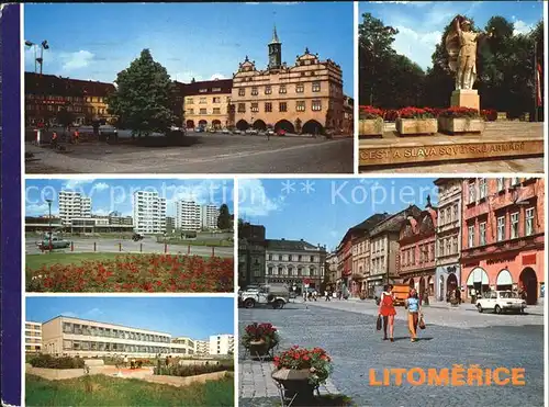 AK / Ansichtskarte Litomerice Leitmeritz Nordboehmen Gebaeude Innenstadt Denkmal Hochhaeuser Siedlung Kat. Litomerice