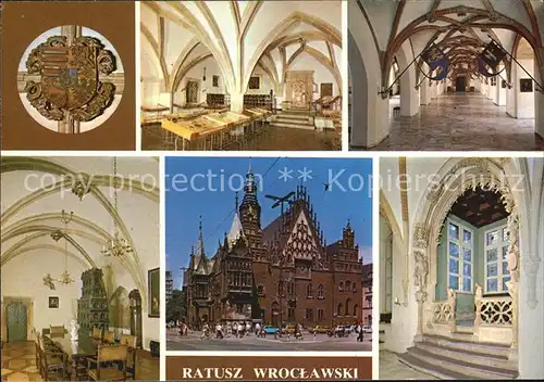 AK / Ansichtskarte Wroclaw Rathaus Innenansichten Kat. Wroclaw Breslau