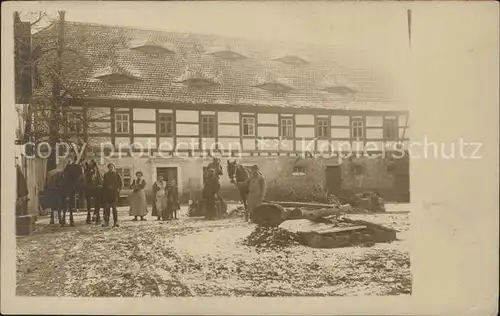 AK / Ansichtskarte Meissen Elbe Sachsen Bauernhof Familienfoto Pferde Kat. Meissen