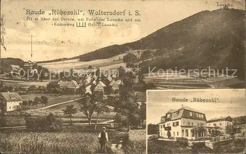 AK / Ansichtskarte Waltersdorf Zittau Baude Ruebezahl mit Blick zur Lausche Kat. Grossschoenau Sachsen