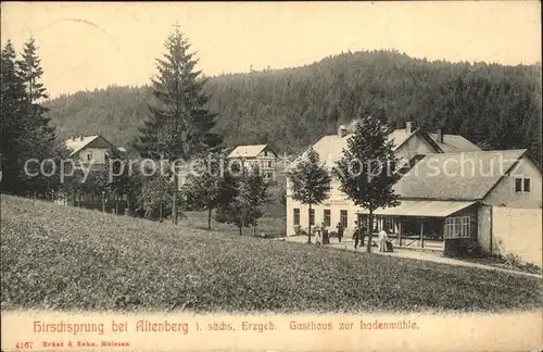 AK / Ansichtskarte Hirschsprung Gasthaus zur Ladenmuehle Kat. Altenberg