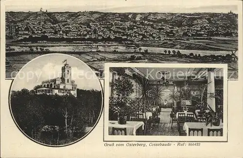 AK / Ansichtskarte Cossebaude Panorama Osterberg Saechsische Wartburg Aussichtspunkt Berggaststaette Kat. Dresden