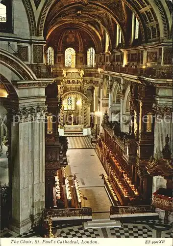 AK / Ansichtskarte London Choir St Pauls Cathedral Chor Kathedrale Kat. City of London