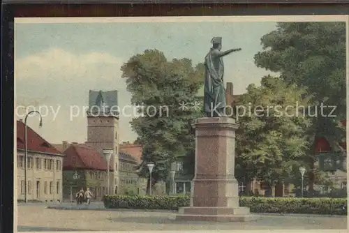 AK / Ansichtskarte Dessau Rosslau Franz Denkmal Statue KVL Nr 662 Kuenstlerkarte Kat. Dessau Rosslau