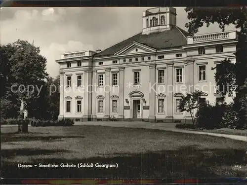 AK / Ansichtskarte Dessau Rosslau Staatliche Galerie Schloss Georgium Kat. Dessau Rosslau