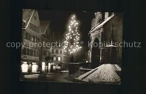 AK / Ansichtskarte Tuebingen Universitaetsstadt Holzmarkt Weihnachten Kat. Tuebingen