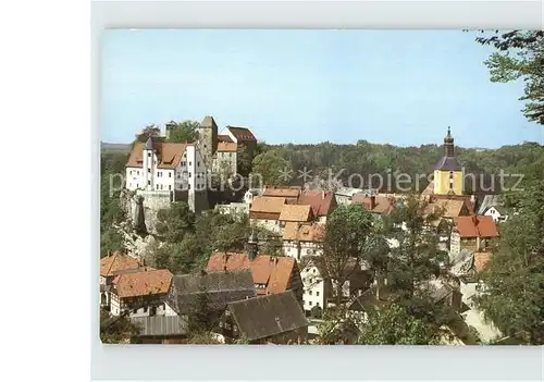 AK / Ansichtskarte Hohnstein Saechsische Schweiz Stadtbild mit Burg und Kirche Elbsandsteingebirge Kat. Hohnstein