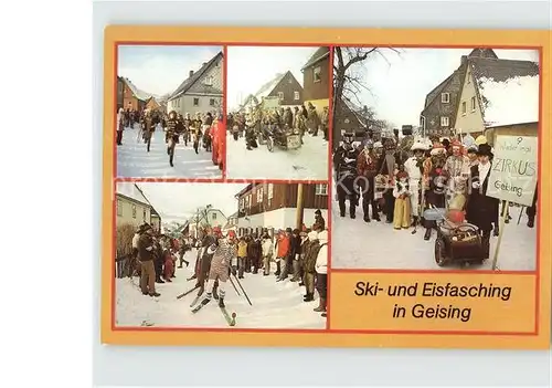 AK / Ansichtskarte Geising Erzgebirge Ski und Eisfasching Kat. Geising Osterzgebirge