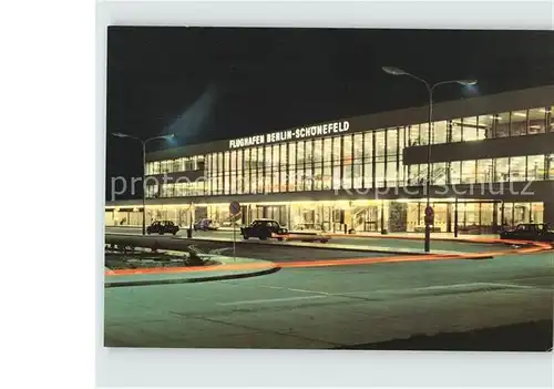 AK / Ansichtskarte Berlin Flughafen Berlin Schoenefeld Hauptstadt der DDR Nachtaufnahme Kat. Berlin