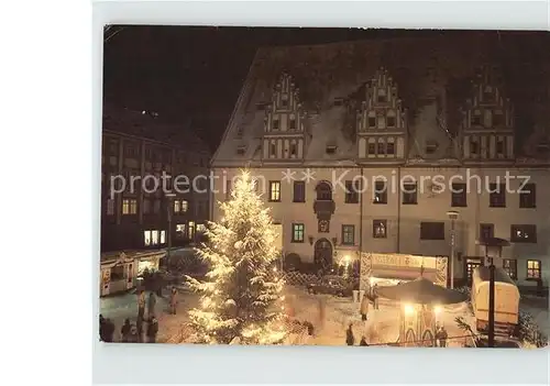 AK / Ansichtskarte Meissen Elbe Sachsen Weihnachtsmarkt Christbaum Kat. Meissen