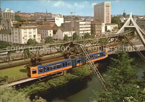 AK / Ansichtskarte Wuppertal Stadtmitte Schwebebahn Kat. Wuppertal