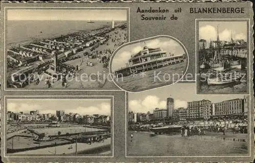 AK / Ansichtskarte Blankenberge Strand Hafen Kat. 