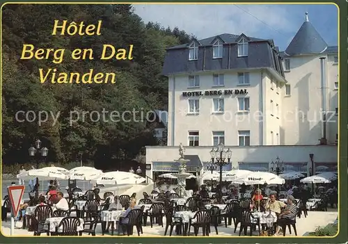 AK / Ansichtskarte Vianden Hotel Berg en Dal Terrasse