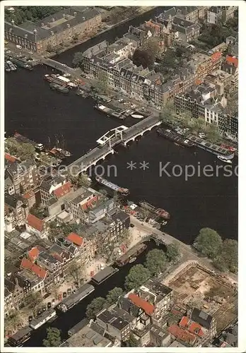 AK / Ansichtskarte Amsterdam Niederlande Magere Brug Bruecke Fliegeraufnahme Kat. Amsterdam